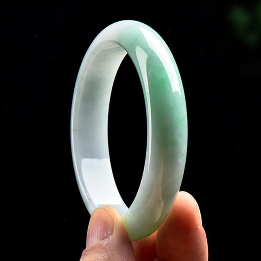 Bracciale in giadeite verde da donna, braccialetti con perline verde smeraldo di giada autentica per braccialetto con pietre preziose naturali madre moglie figlia