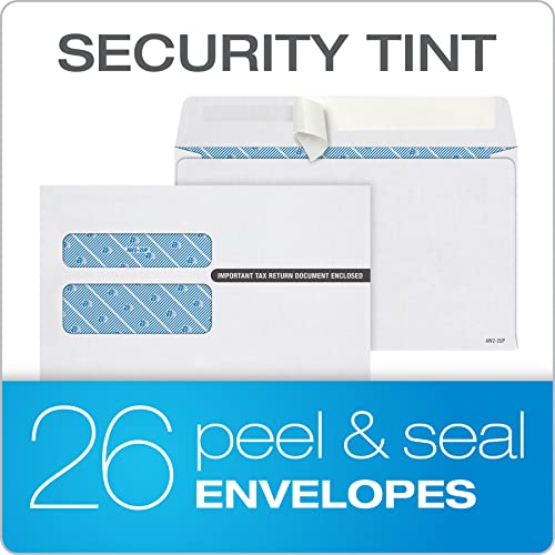 Adams W2 Forms 2022, Tax Forms Kit For 26 Employees, 6 Part W2 Tax Form Sets With Self Seal W2 Envelopes, Includes 3 W3 Forms (Txa22904-22) #TOP3