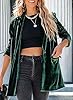 Happy Sailed Women Velvet Blazer Jackets Casual Lo... #2