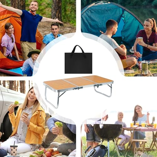 Table de camping legere et robuste meuble pliant pour barbecue