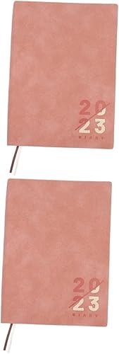 NUOBESTY 2 planificadores de habilidades decorativos 2023, suministros de oficina para hombres, cuaderno de tiempo para trabajar, escribir,