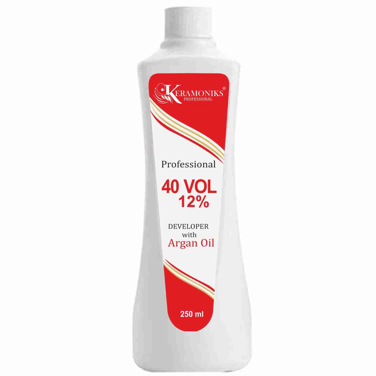 Keramoniks Argan Hair Colourant Developer, Cream Developer for Rich Hair Colour, 40 Volume (12%), 250ml - Ammonia Free-picture-32