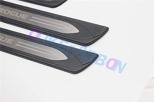 Miniatura 3 de OLIKE Para Nissan Rogue Sport 2017-2020 Estilo de moda de la puerta del coche Umbral de la placa de protección de Scuff Protector de Sills Trim