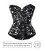 MISS MOLY Mujer Corset Overbust Satén Corsé Reductor Boned Bustier Corpiño Lace-up...