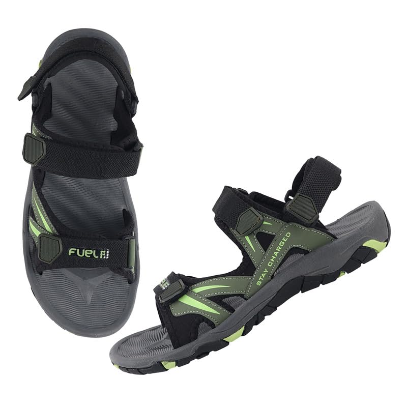 FUEL Sandals & Floaters for Mens & Boys Comfortable & Lightweight Dailywear, Anti-Skid Flexible & Breathable for Running, Walking Stylish Casual Sandal For Gents (Prime) (B0CV9PVXVQ) Amazon Price History, Amazon Price Tracker