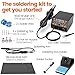 EZTOOLS 902D III Hot Air Soldering Station 2-IN-1 Kit with 3 Preset Channels, Small Silicone Work Mat, 4 Soldering Tips, 2 Lead-free Solder, Solder Sucker, ESD-Safe Tweezers