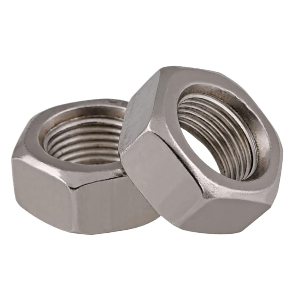 Tuercas hexagonales hexagonales de Rosca Fina de Acero Inoxidable M6 M8 M10 M12 M14 M16 M18 M20 M22 M24 304(10pcs,M20x1.5)