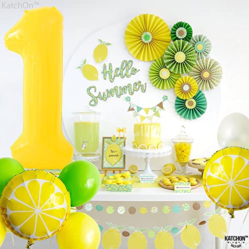 Image of KatchOn Yellow Number 1 Balloon 40 Inch