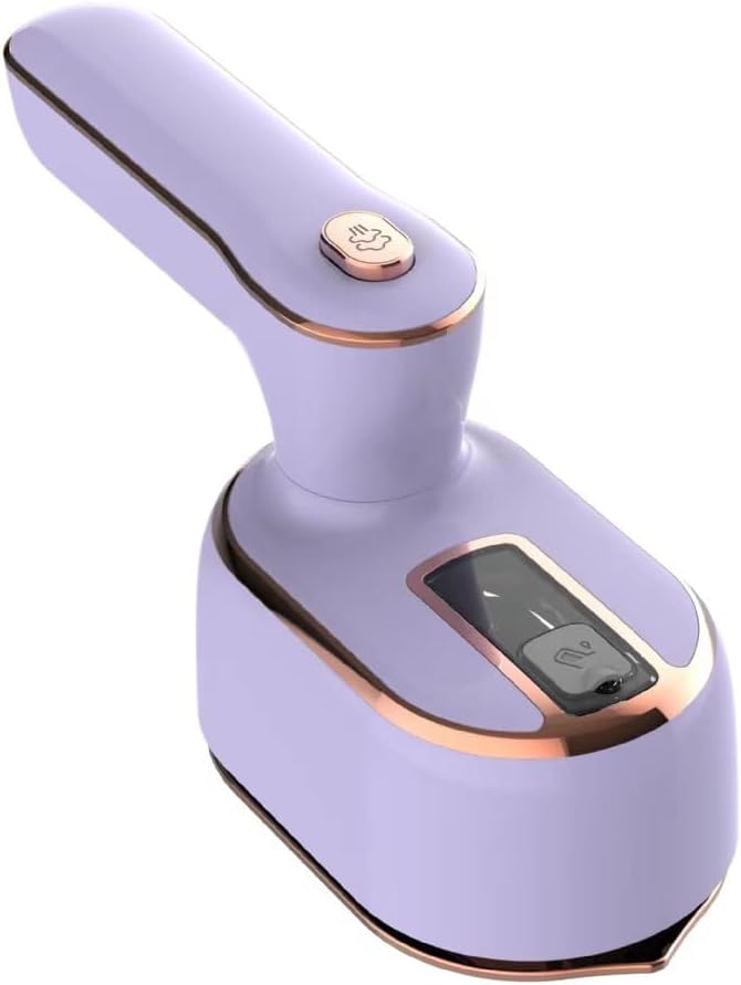 Foldable Mini Steam Iron, 1000W Handheld Portable Travel Iron, 2-in-1 Dry/Wet Ironing with Ceramic Soleplate, 110-240V Dual Voltage, Anti-Drip for Home & Business Travel