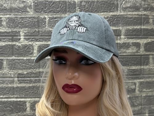 Image of Bigfoot Sasquatch Gifts for Cryptid Lover, Adult Funny Baseball Cap | Bigfoot Adventure Theme, Outdoor Lifestyle Design, Durable Cotton Construction, Comfortable Adjustable Fit