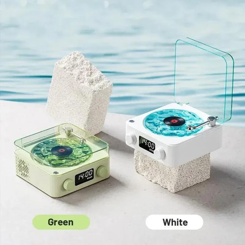 Aureo Vintage Bluetooth Speaker Blue - Image 5