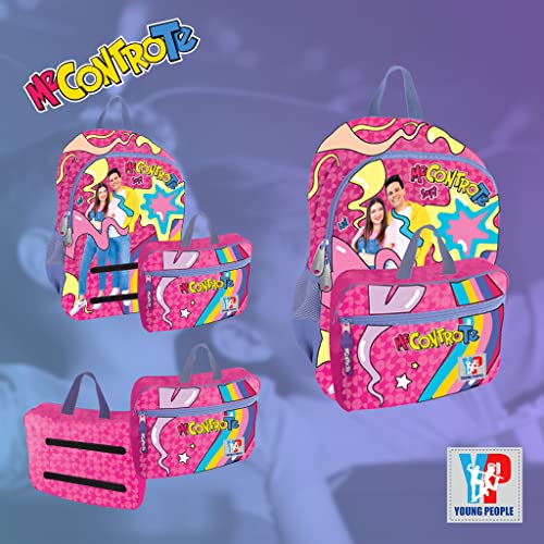 Scuola Zainetto Asilo Me Contro Te Fucsia con Tasca Termica