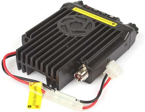 Ẹyìn view of the TYT TH-9000D showing the power input and antenna connector.