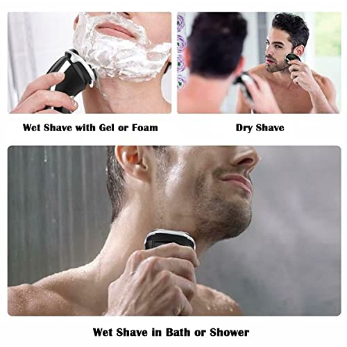 Sh50/52 Replacement Heads Compatible With Philips Series 5000 Electric Shaver, Replacement Blades Head Fit For Norelco Series 5000 S5Xxx, Aquatouch S5Xxx, Powertouch Pt8Xx, Pt7Xx, 6-Pack With Brush #TOP3