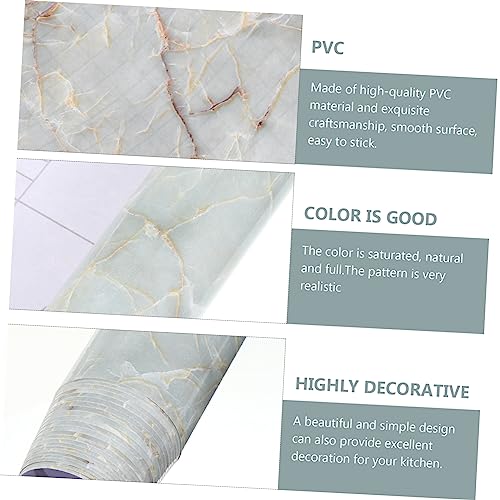 Pegatina de pared de mármol OSALADI autoadhesiva y resistente para muebles 4