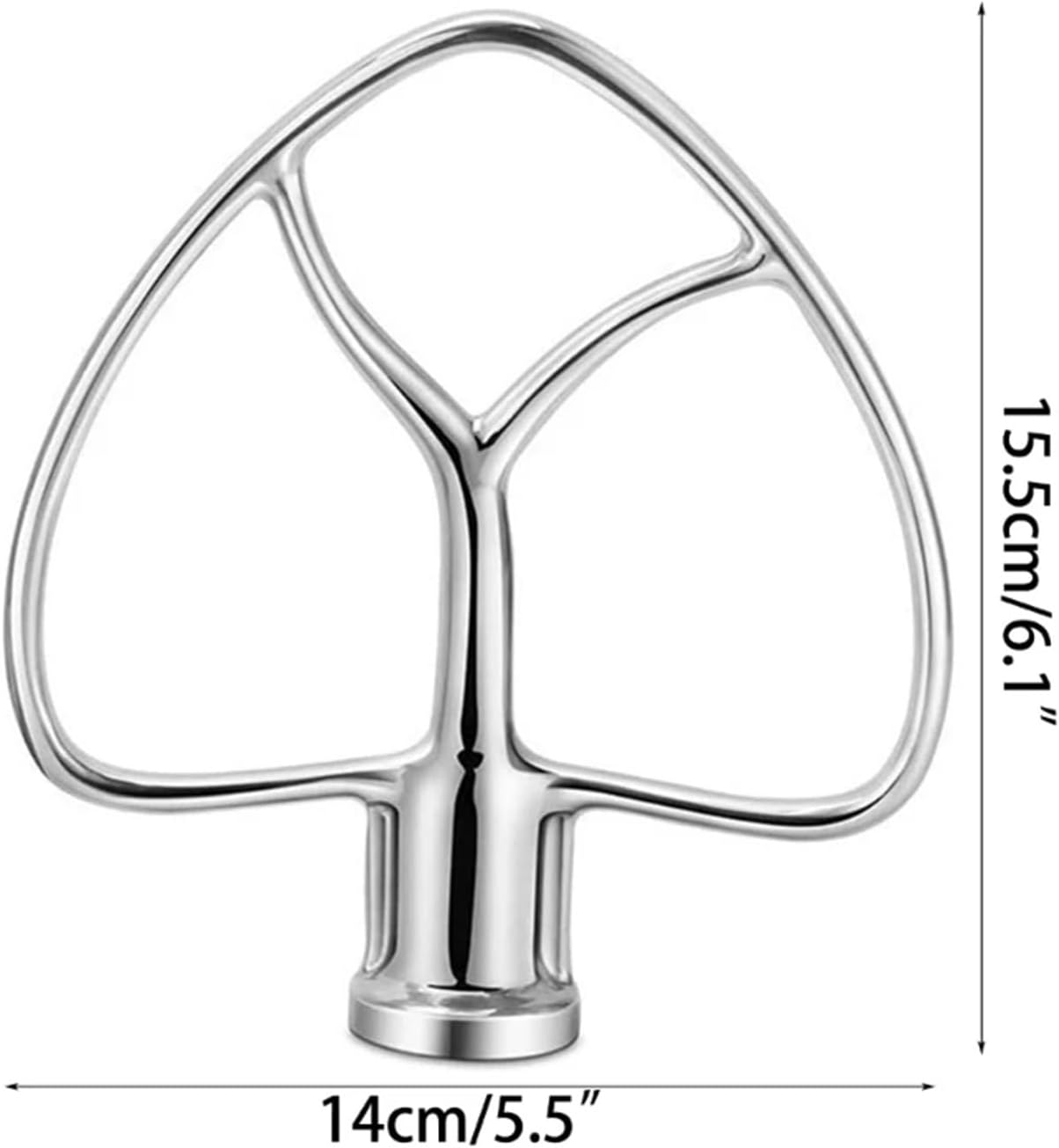 ALturn Flat Beater， Compatible for KitchenAid 4.5-5QT K45SS KSM150 KSM152 KSM165 ，Tilt-Stand Mixer Attachments Kitchen Paddle Baking Pastry