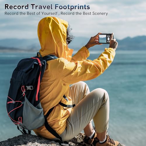 Jckduhan 4K Digital Camera Autofocus 48MP Vlogging Camera HD 16X Digital Zoom Camera YouTube Portable Mini Compact Camera Gift for Kids Teens Adult Beginner 32G Memory Card 2 Batteries by Jckduhan - Image 7