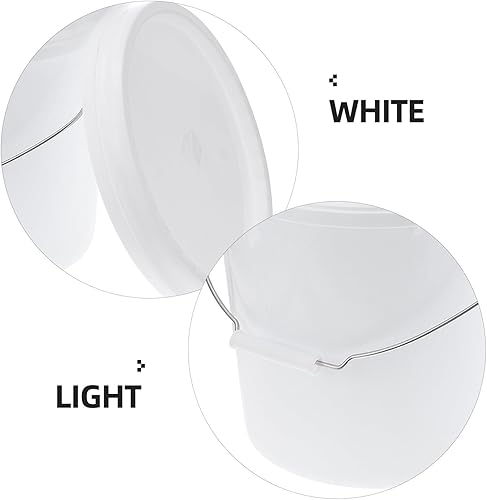 Miniatura 7 de Cubo de almacenamiento de plástico de grado alimenticio con tapa y asa, contenedor multiusos para alimentos para perros, campamento y uso doméstico,