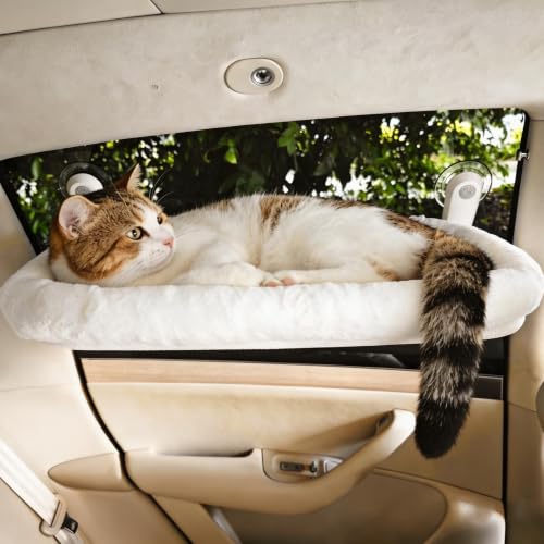 YGP Foldable Cat Window Perch – No Drilling, 40lbs Tested Hold, 4 Strong…