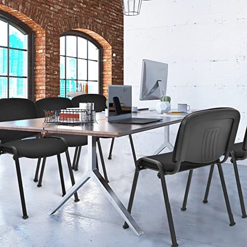 Giantex Set Of 5 Conference Chair With Ergonomic Upholstered Seat,Elegant And Stackable Design For Office,Waiting Room, Guest Room, 5 Pieces Reception Executive Chair Set (31.5 H) #TOP1
