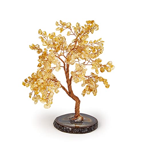 KARMA AND LUCK, Happiness Evoker, Real Citrine Crystal Feng Shui Tree of Life...