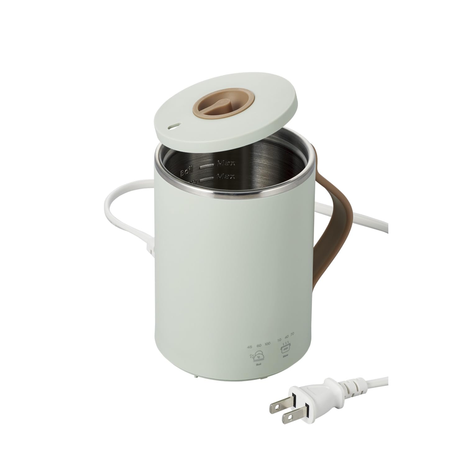 弁当型炊飯器とマグカップケトル　ミントグリーン Amazon.co.jp: THANKO 弁当箱型炊飯器 1合炊き 蒸し調理 お弁当