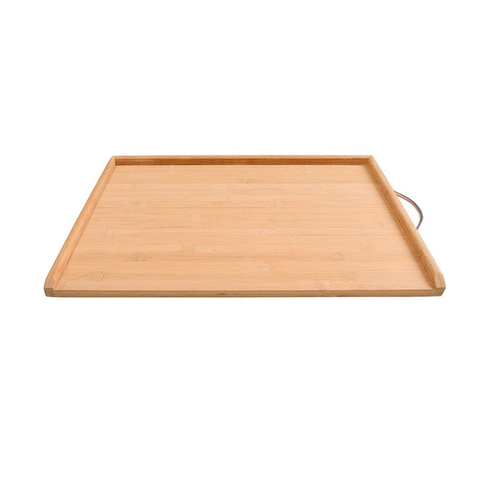 Tabla de cortar de bambú extragrande con bordes elevados para pastelería, pizza, carne, verduras y frutas, 50 x 80 cm, esencial para cocineros y cocineros caseros