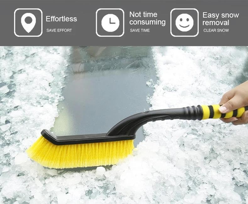 Rascador de hielo para coche Rascador Nieve Coche Herramienta Limpieza Nieve Ventana Y Parabrisas Cepillo Eliminación Nieve Rascador Hielo Para Invierno 1 ~ 7 Uds Rascadores de hielo para coche(Red Gr