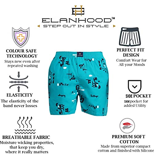 Image of Men's Pure Cotton Regular Printed Boxer