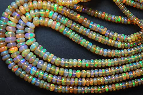 Opale d'Éthiopie naturelle LKBEADS perles haut de gamme à reflets de feu