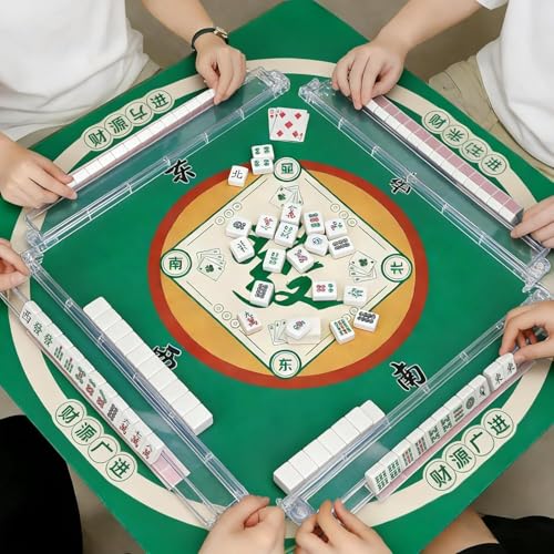 Juego de 4 Soportes de Mahjong Acrílico Transparente miniatura 5