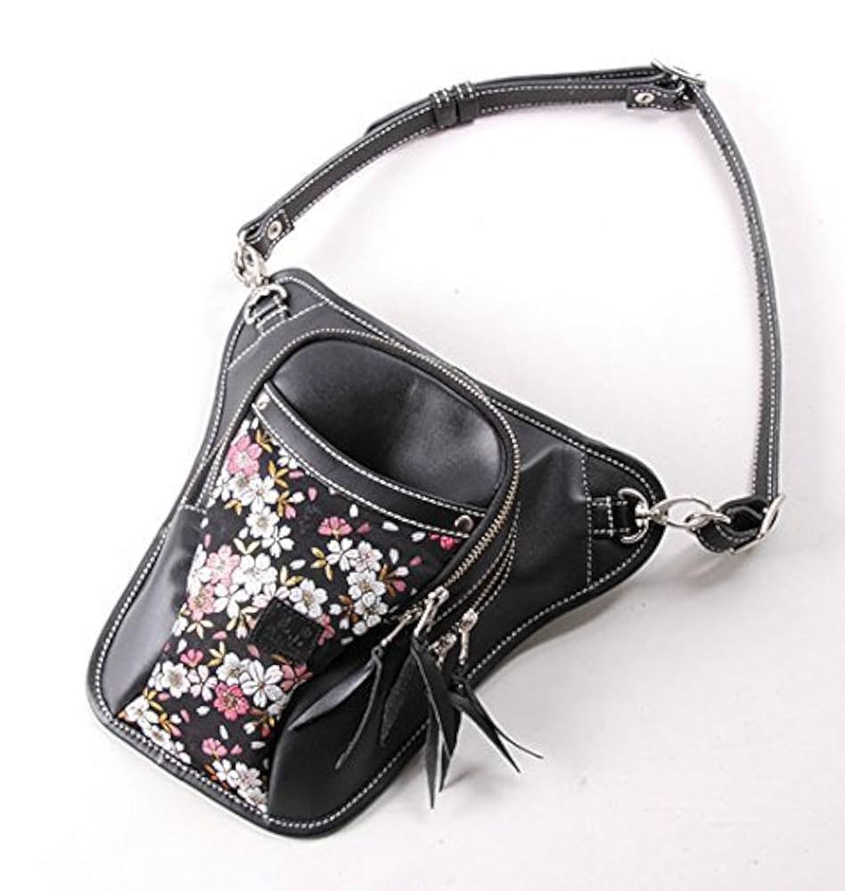 デグナー製編み込みデザイン黒長財布とワンオフ制作ホルスター デグナー製編み込みデザイン黒長財布とワンオフ制作ホルスター