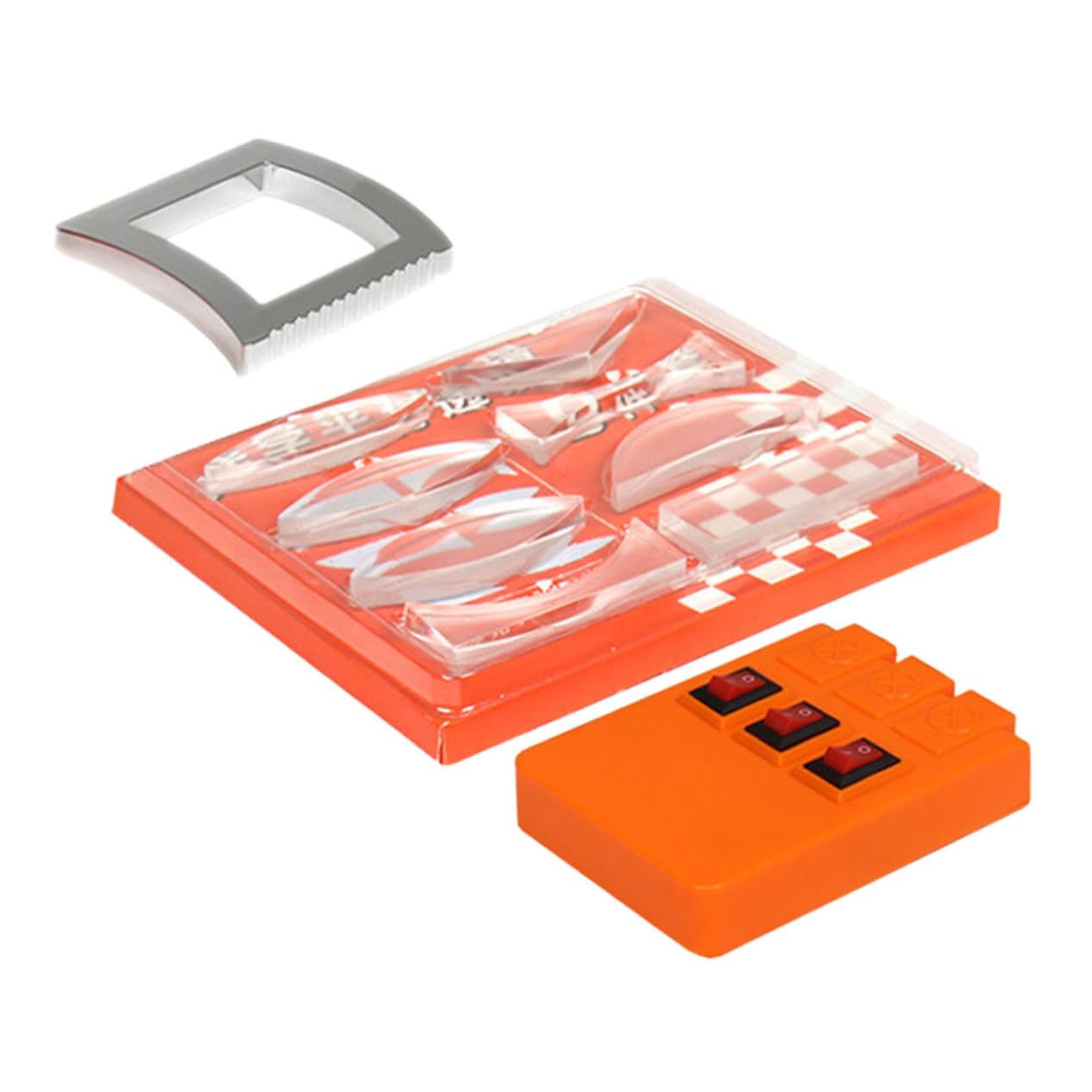 NAMOARLY 1 Set Optical Experiment Kit Refractometer Physical Optical Kit Optics Physics Kit Multifunction Reflector Refraction Light Prisms Spectrum Optical Lenses Ray Optics Kits Plastic