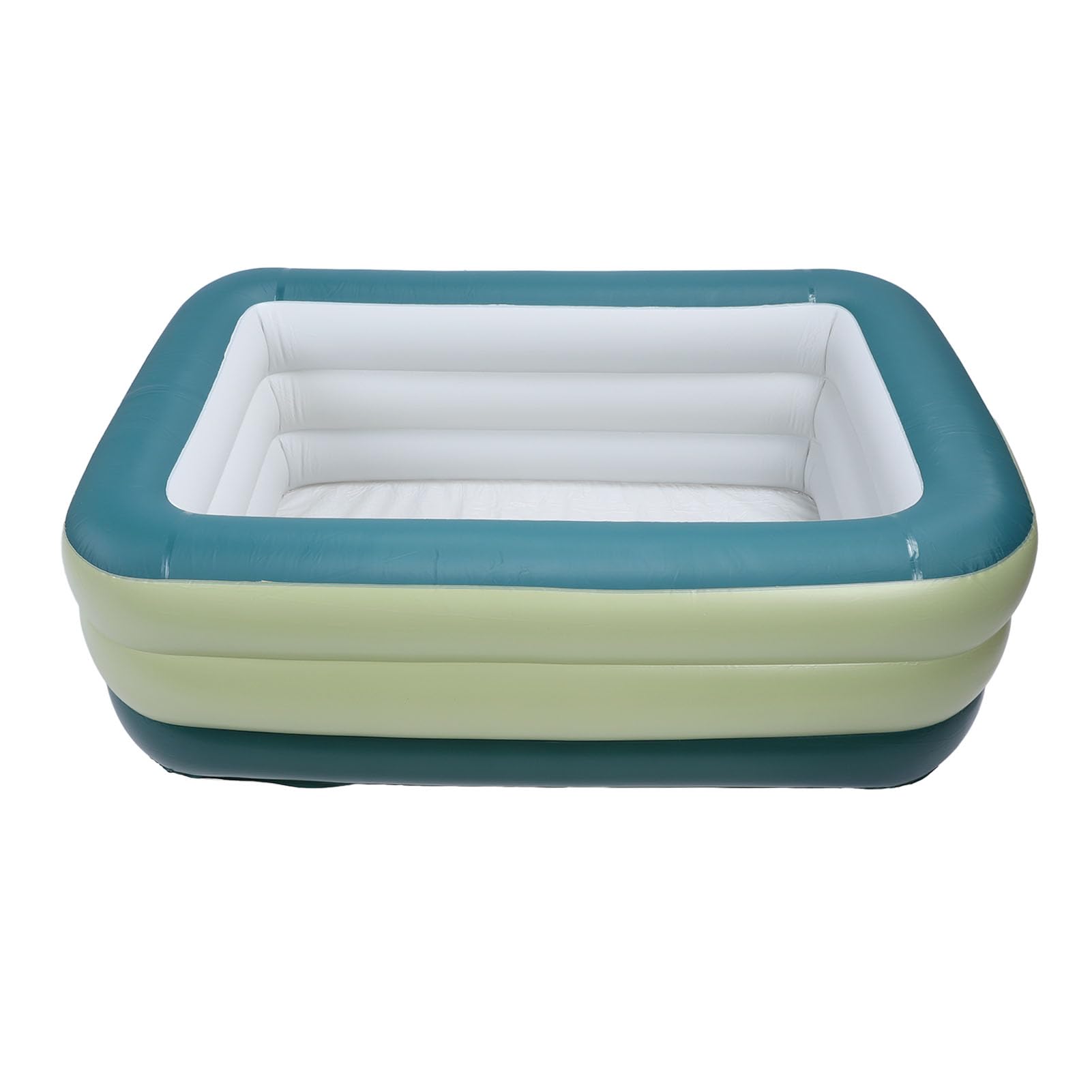 Aufblasbarer Pool, PVC verdickter Kinderpool mit großer Kapazität, Faltbarer Tragbarer Oberirdischer Pool für Garten & Outdoor, Familien Pool für Kinder & Erwachsene
