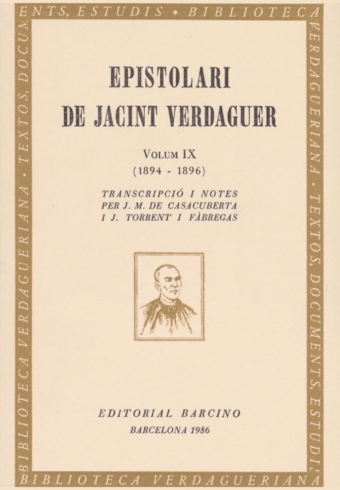 EPISTOLARI DE JACINT VERDAGUER.