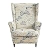 2 Stuks Fauteuilovertrek, Stretch Jacquard Wing Chair Slipcover Hoes Voor Fauteuil, Stoelhoes Bankovertrek Stoelovertrek…