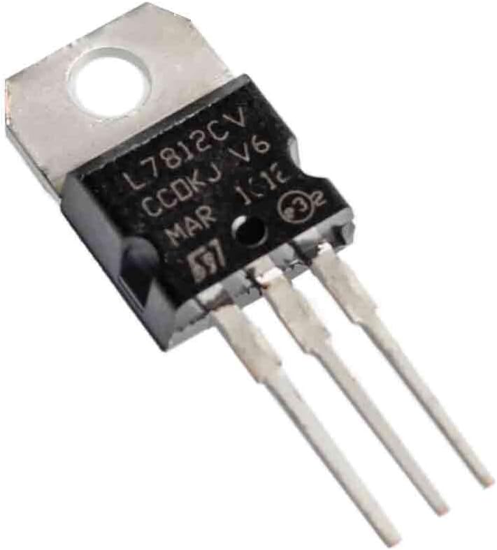 AdraXx 2 Pcs Protective 3 Terminals 1. 5A 12V Positive Voltage Regulator L7812CV