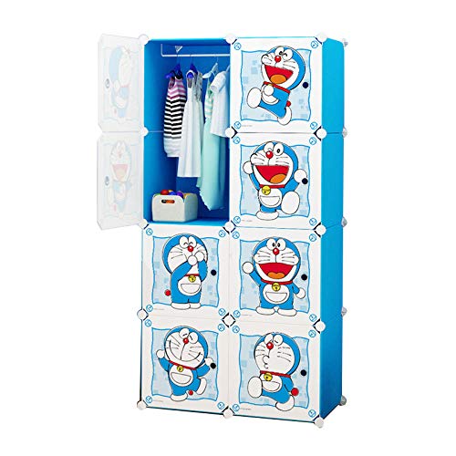Armoire pour enfants en plastique assemblé avec casier-tiroir et penderie bébé