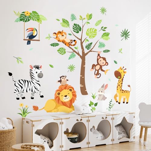 Vinilos Decorativos Jungle Animal 29x90 cm Verde miniatura 4