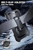 SUPCASE UB Mag XT wytrzymałe etui na całą obudowę z wbudowaną podpórką i klipsem do paska do iPhone'a 14 Pro Max/iPhone 13 Pro Max z osłoną aparatu, kompatybilne z MagSafe (czarne)
