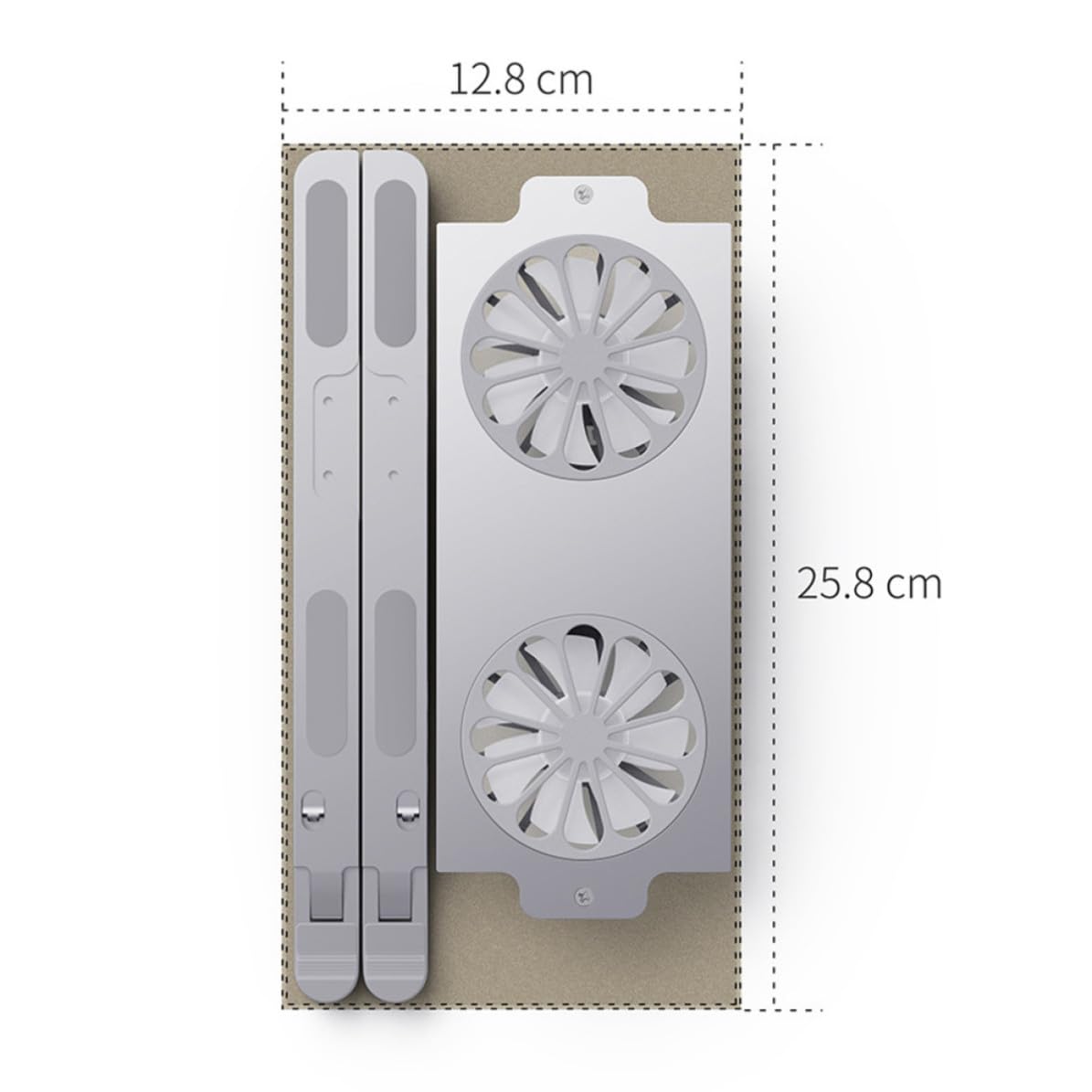 TOYANDONA Base Refrigeradora Portátil de Aleación de Aluminio Diseño Especial y Larga Vida Útil, Soporte Ventilado USB para Enfriar Computadoras Portátiles y Juegos