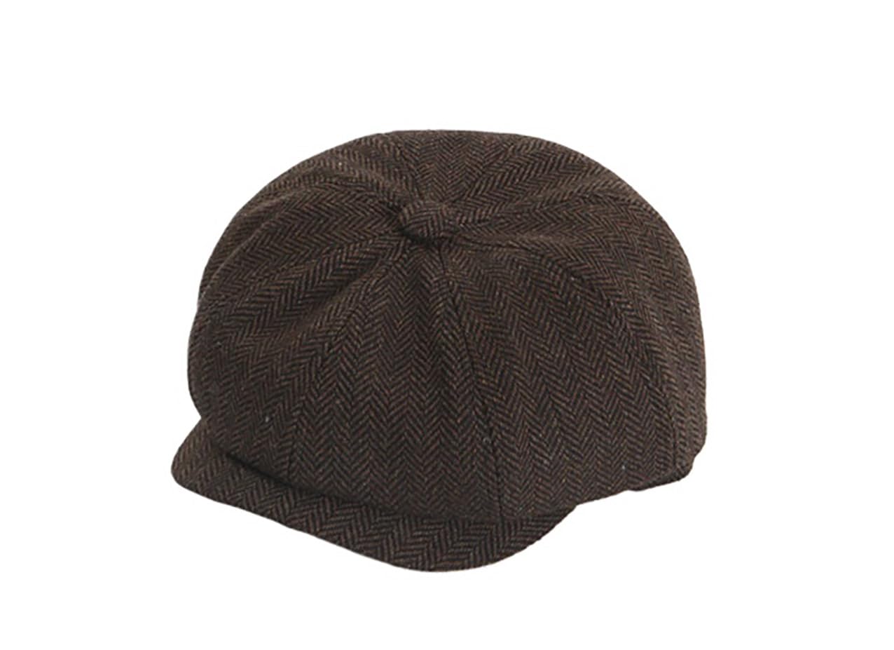 YAMEE Gorra de Beret Infantil de Mezcla de Lana,Boina Clásico y Retro para Niños,Gorra Plana Transpirable,Sombrero de Sol para Otoño y Primavera para Niños