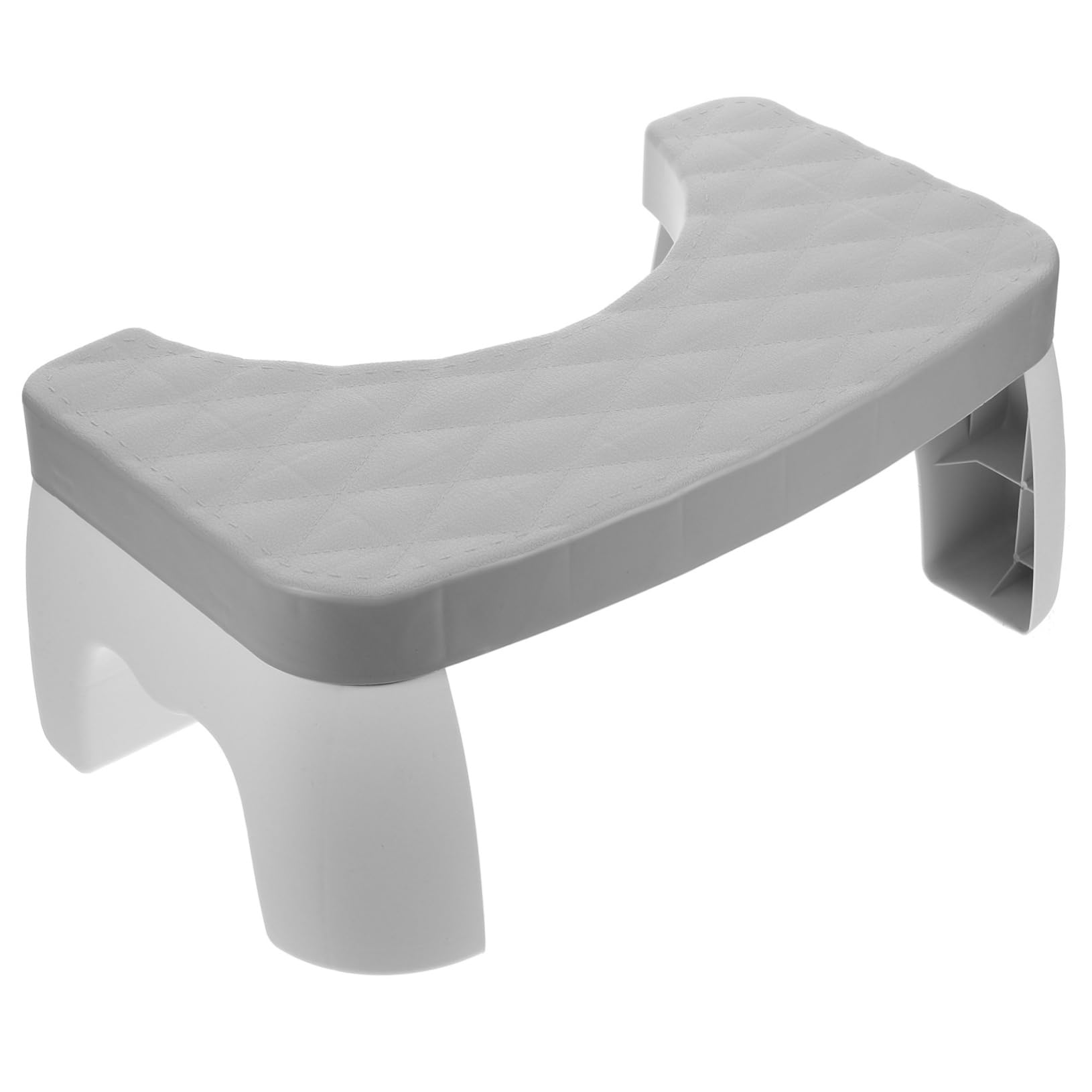 SOLUSTRE Squatting Footstool Slip Toilet Step Stool for Adults Compact Bathroom Footrest for Comfortable Posture Versatile Use as Footstool Toilet Stool Grey Color