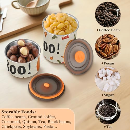 Contenedor hermético acero inoxidable 900ml para café miniatura 6