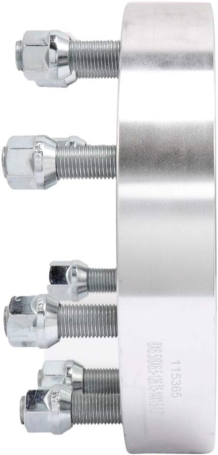 GDSMOTU 4pc Wheel Spacers 8 Lug 1.5" Wheel Spacers 8x6.5 with 14x1.5 Studs for Express Suburban Silverado 2500 3500 HD for Savana Sierra Yukon 2500 3500 HD