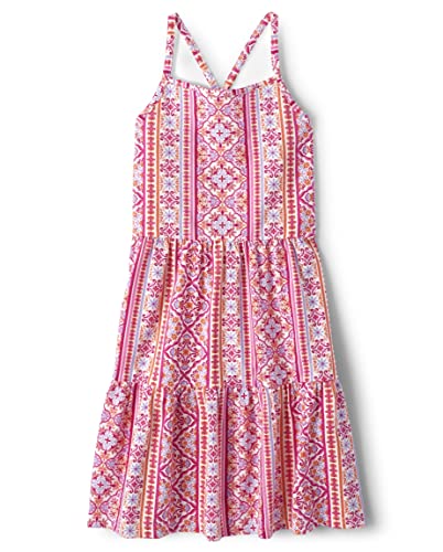 Image of The Children's Place Girls Sleeveless Strappy Back Summer DressesCasual Dress