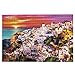 Rompecabezas de entretenimiento 1000 unidades, colección de la firma - Dreamy Santorini Jigsaw Puzzle,Rompecabezas personalizados inolvidables para colega
