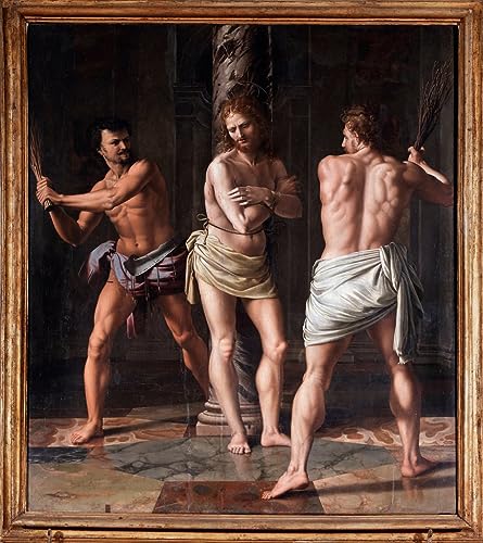 Tableau Toile la Flagellation du Christ pour Rénover un Mur Nu