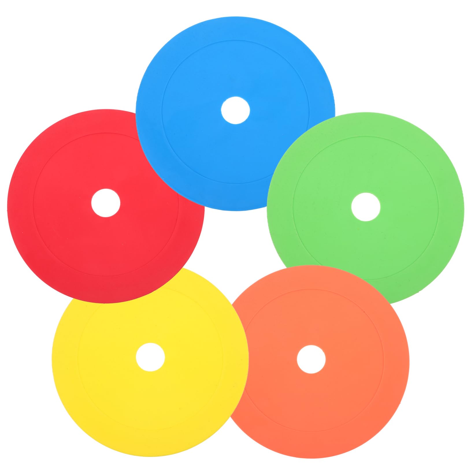 BESPORTBLE Soccer Training Equipment 5pcs Football Training Sign Discs Marking Signs for Sports TPE Material Fade Break Resistant Versatile for Football Soccer Basketball