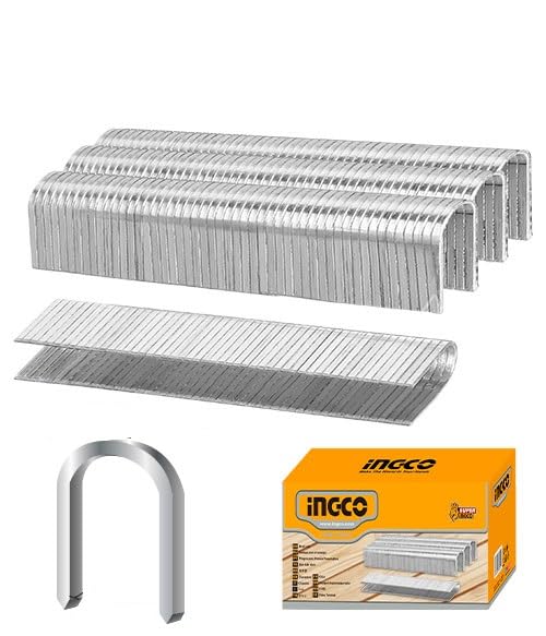 INGCO 1000 pcs staples, suitable for INGCO staple gun HSG1405,Staple crown:6.3mm, Length:12mm, Width:1.2mm-image-30
